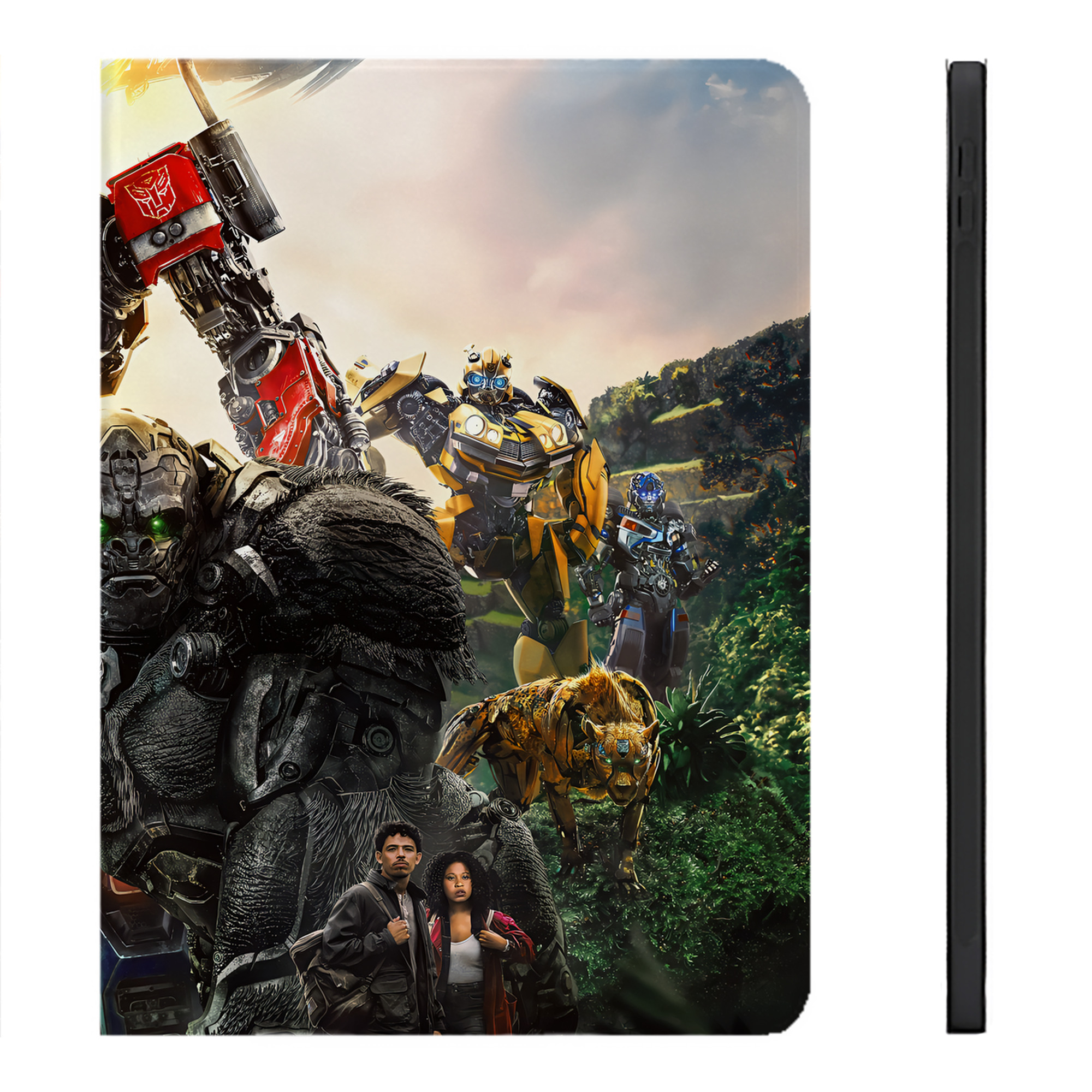 （画像用） Transformers トランスフォーマー IPadケース ペンホルダー付き ブックスタイルデザイン